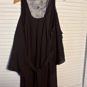 MM Couture Elegant Black Lace Dress